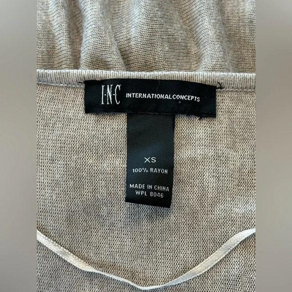 INC International Concepts Floral & Sequin V-neck Lightweight Rayon Swea… - Picture 6 of 6